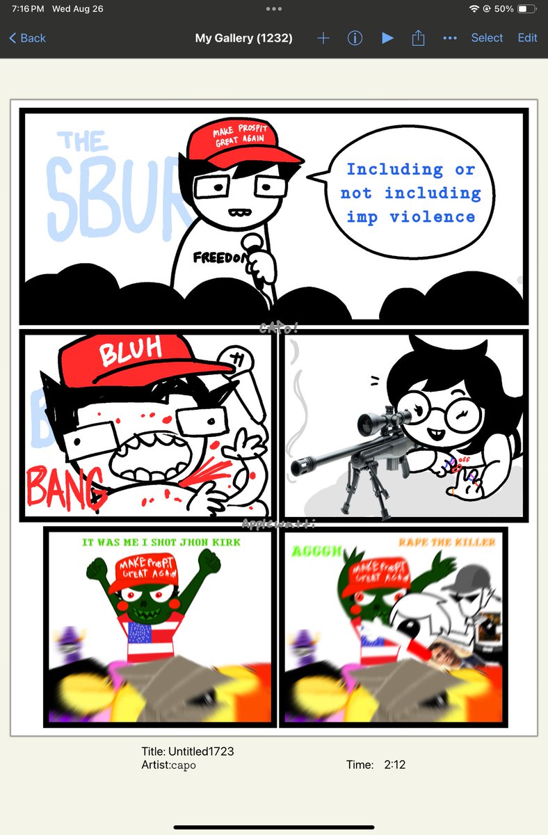 smuttpunk's tweet photo. feeling weird abt that comic me and my friend made that someone else reposted getting like 500 likes... so far.. like 🥲 cmon bro i drew that, a lil credit goes a long way for a lil guy like me https://t.co/fHcTn5fTo2