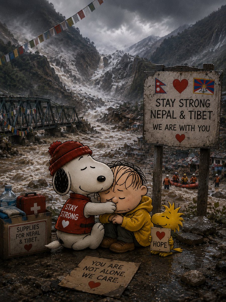 GallerySnoopy's tweet photo. Stay Strong, Nepal &amp; Tibet ❤️🙏 https://t.co/adAfw1dBpA
