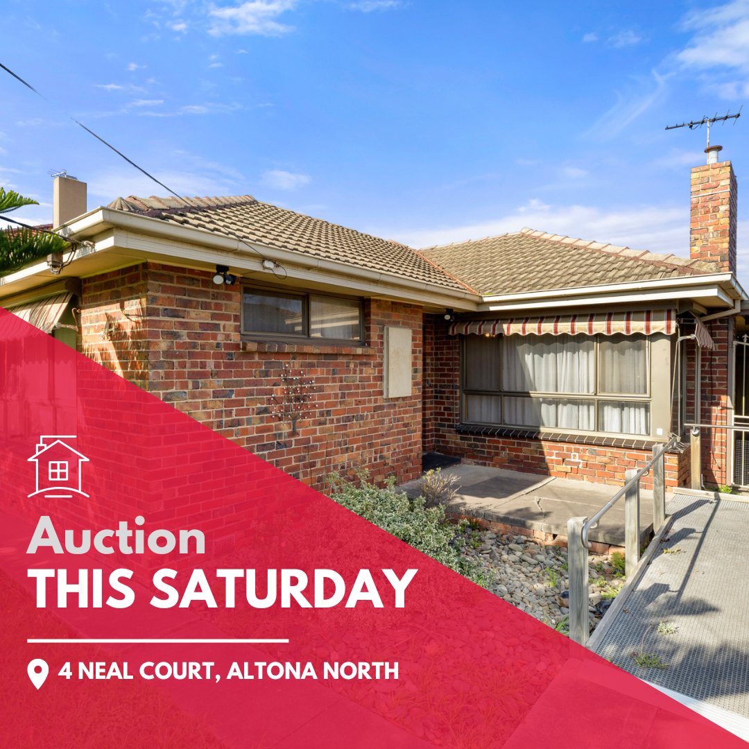 BurnhamRE's tweet photo. Auction: Saturday 29th August, 2:00pm
4 Neal Court, Altona North
Inspect from 1:30pm

More info: https://t.co/N4R3tfDFcG

#altonanorth #realestate #burnhamrealestate https://t.co/cyejfBBMUM