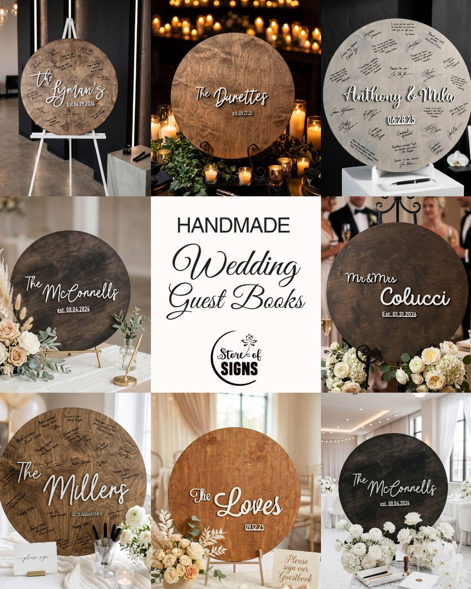 StoreOfSigns's tweet photo. Your wedding, your style, your details🤍💍
From welcome signs and seating charts to table numbers and guest book signs, Store of Signs creates personalized wedding signage made to bring your vision together.
Made for your day. Made to feel like yours. ✨
#WeddingSigns #Wedding https://t.co/VXhYZmqK8r