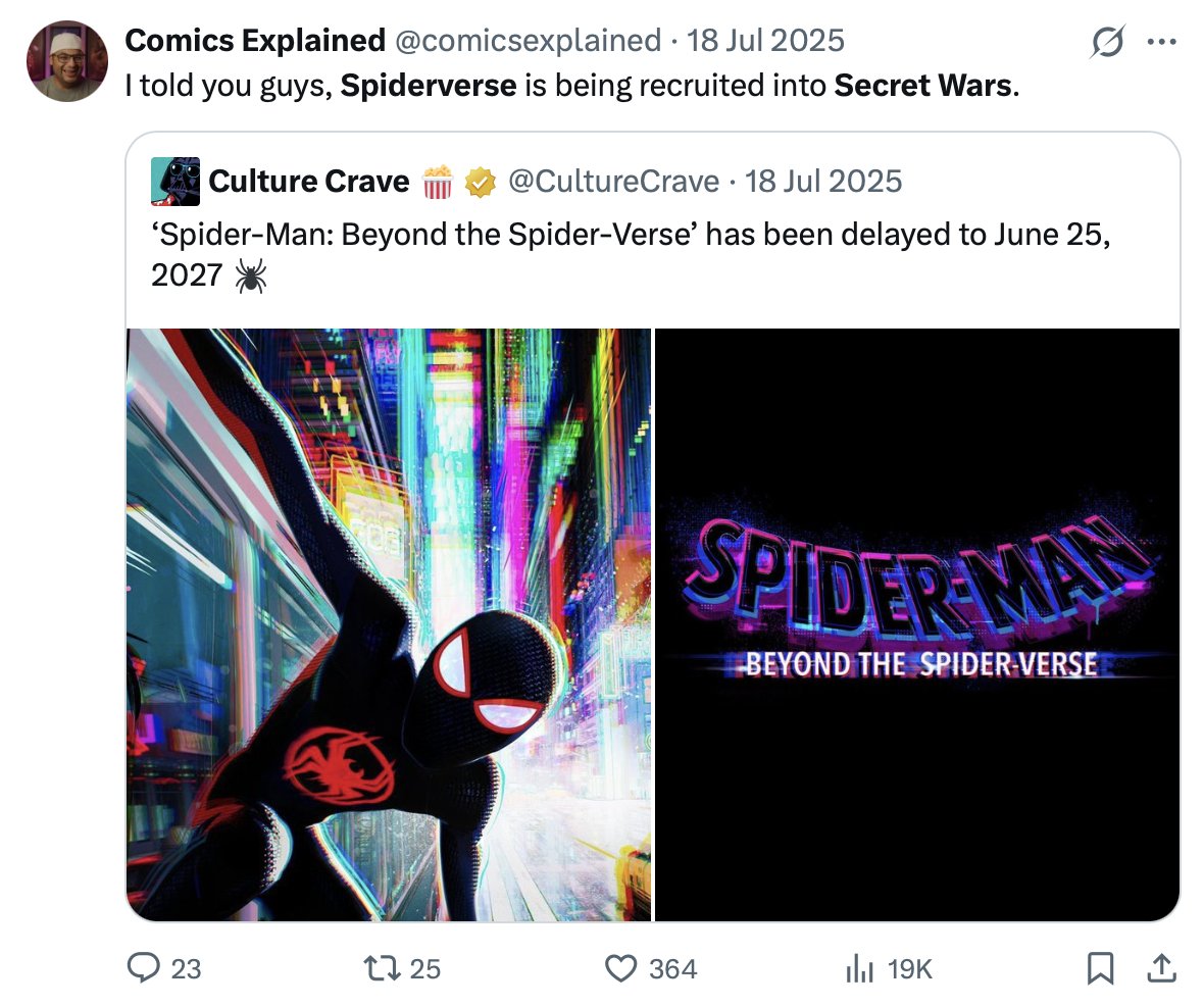 comicsexplained's tweet photo. I'll just leave this here in case it's true. https://t.co/MQnxJhnOZR