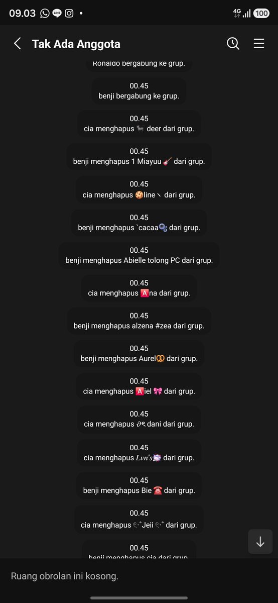 yunexes's tweet photo. BUAT SEMUYA YG PUNYA GO, Terutama ownrr" hati" sama yang namaya Cia,薄荷糖, Benji dan ronaldo
4 org ini masuk GO dan hapusin org dan se isinya tampa sisa😭(Onwenya pun ter kick),  kalau bisa langganan bot auto kicker kasian GO kalian yg udah beratus" testi ilang dalam sekejap https://t.co/mEIioZAiTX