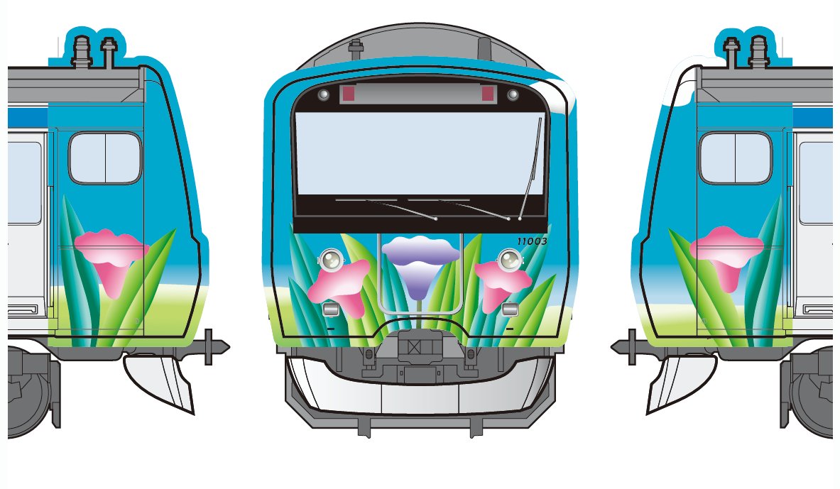sotetsu_group's tweet photo. 相模鉄道は、8月30日(日)よりグラフィックカー第1号を復刻した「ほほえみ号」ラッピングトレインの運転を開始します。
花畑や自然をモチーフにした鮮やかなデザインで、皆さまに「ほほえみ」がこぼれるような「朗らか」で「色鮮やか」なひとときをお届けします。

▼詳しくは
https://t.co/s8Qly3yd4r https://t.co/WePIuaHQdE