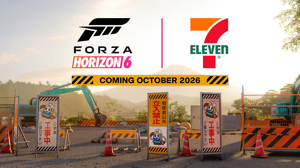 game_watch's tweet photo. 「Forza Horizon 6」、セブン-イレブンとのコラボを10月実施決定　詳細は10月のシリーズアップデート時に公開 https://t.co/UTrGUiLBJu https://t.co/CaxG97OkQm