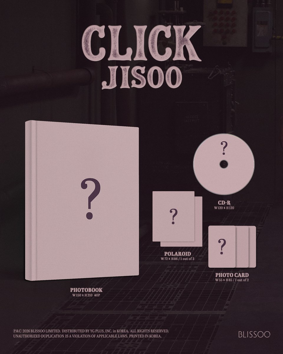 assi_kr's tweet photo. ⋆｡˚✦ JISOO Single Album [CLICK] PRE ORDER ✦˚｡⋆

🖱️⋆｡˚✦ 지수와 BLINK가 CLICK되는 순간 🖤
원하는 특전도 CLICK! 🖱️✨

CLICK BABY BEAR NFC VER : https://t.co/Z2LwzFEyMq
PHOTOBOOK VER : 
https://t.co/aH3dPVyFcU

˚₊‧ 판매처별 예약 특전 ‧₊˚

🖤 YG SELECT
🤍 KTOWN4U

지금 바로 핏더팬에서 만나보세요!🖤

판매기간 : ~09.02 23:59까지

--
#JISOO #지수 #ジス   #KIMJISOO #김지수 #キムジス #BLACKPINK #블랙핑크 #ブラックピンク #BLINK #블링크 #ブリンク