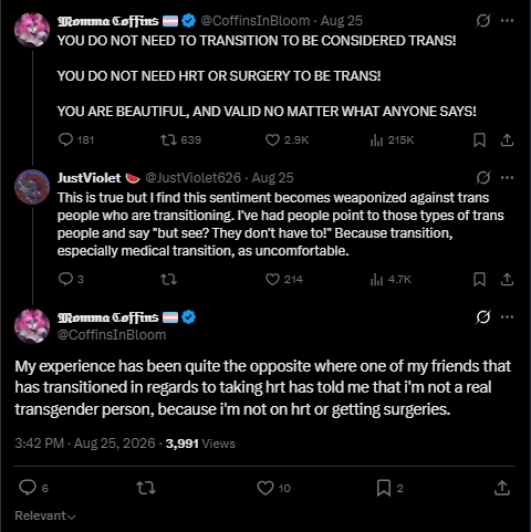 maripocel's tweet photo. keeping up the theyfab gimmick after giving birth is crazy, esp when ur a proud "nontransitioning" (cis) mother married to a straight man https://t.co/m3SrYe37lr