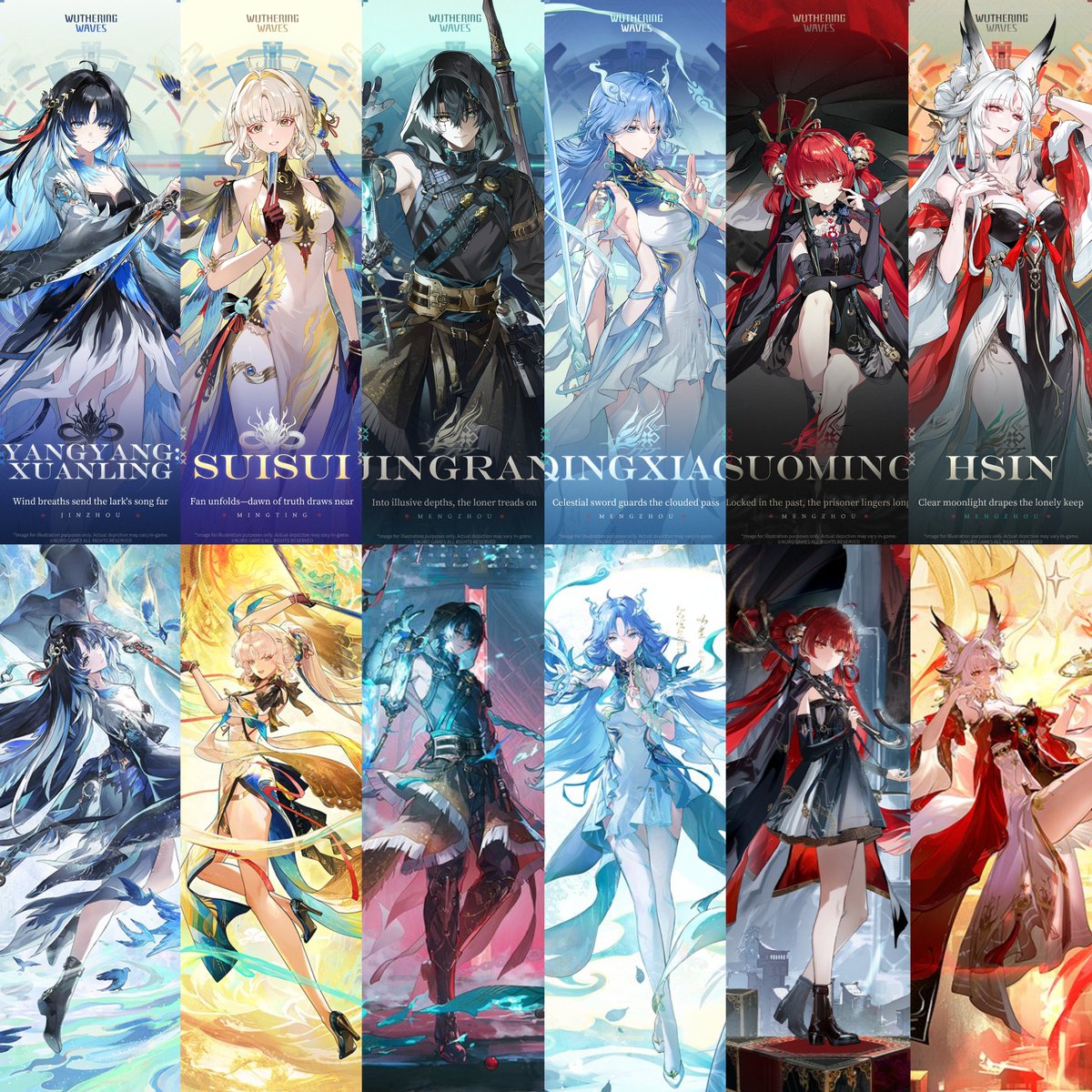 WuWa_Verse1's tweet photo. ALL OF THEM HAVE BEEN REVEALED!

Who's your favorite so far?

#WutheringWaves https://t.co/9jQS5CO116