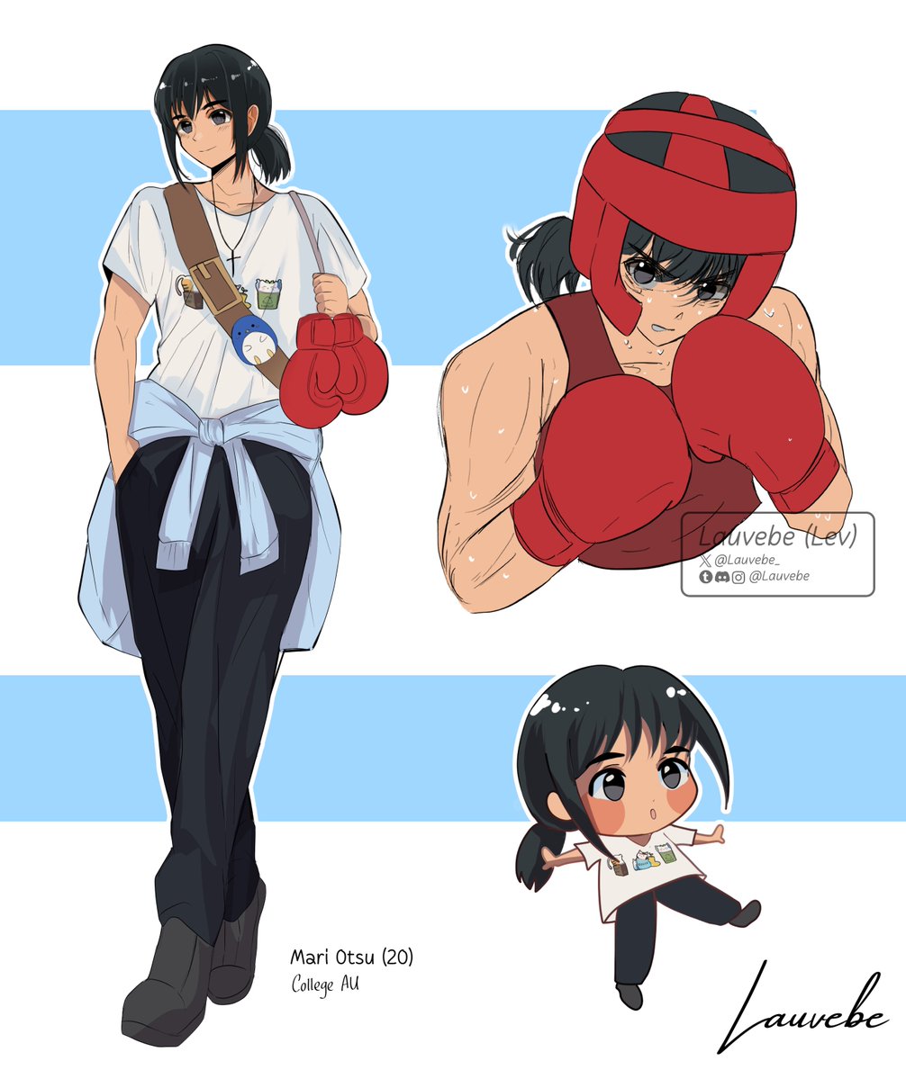 Lauvebe_'s tweet photo. I had fun drawing some college AU Mari designs! She looks exactly the same LMFAO 😭🙏 #さよならララ #sayonaralara #mariotsu #大津茉里 #goodbyelara https://t.co/Z53Opjt2sZ