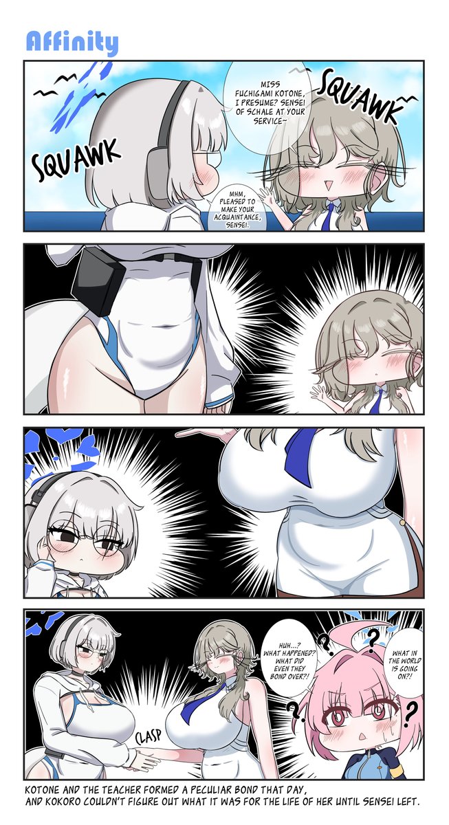 RagingAsn_'s tweet photo. EN Translation by @RagingAsn_
Artist Comment: Sensei and Kotone see each other's chubby tummy

영어 번역입니다! 
다음에 또 봐요! https://t.co/urGsFozC4L