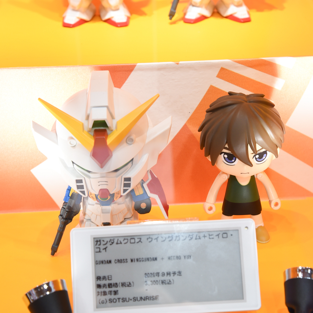 amiamihobbynews's tweet photo. ＜速報＞
#TOKYOおもちゃショー2026 
￣￣￣￣￣￣￣￣￣￣￣￣
BANDAI SPIRITS：ガンダムクロス
ウイングガンダム＋ヒイロ・ユイ
＿＿＿＿＿＿＿＿＿＿＿＿
#ガンダムＷ #GundamWing #おもちゃショー2026 https://t.co/8ZeCk9eKWE