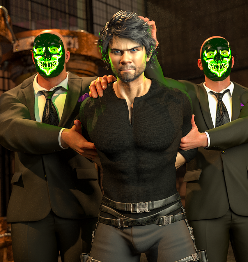 8thSD's tweet photo. A mission goes awry for Mitch when he falls for a trap. Turns out, the crime lord he was investigating found out that today's Mitch's birthday and wanted to give him a gift. Though Mitch wouldn't call being turned into a crime lord's new lamp via bodypaint a birthday gift. https://t.co/a9e6i17zY3
