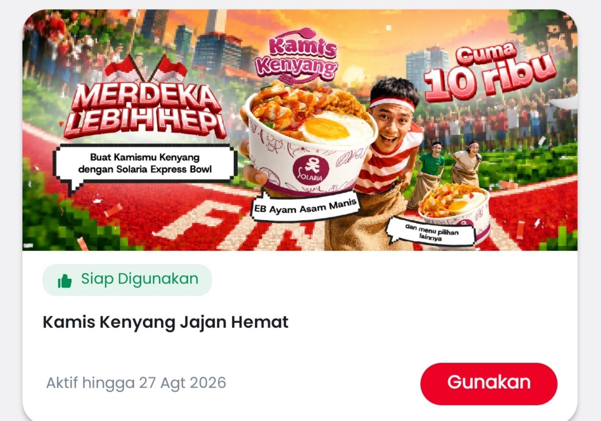 Tisoledaat's tweet photo. wts voc tukpo tsel solaria 5k bisa pake semua varian menu express bowl
#wts #wtb #zonauang https://t.co/cUfK9pIdji