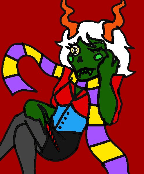 boi_gam's tweet photo. #homestuck #calliope #BeyondCanon 
Doodled some interpretations on one of the prompts that failed the polls https://t.co/cUz7WmhWcy