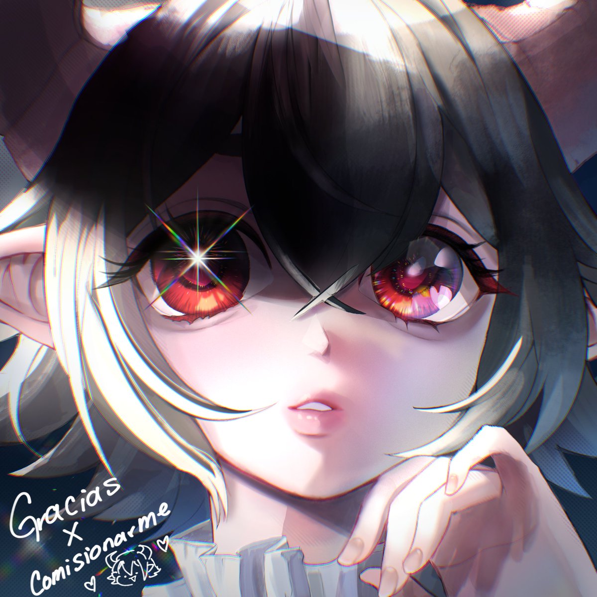 Wazayoon's tweet photo. MUCHAS GRACIAS @Fish1Moon por hacer un arte tan preciosoooo, ahora mi twitch y yutu se miran super lindos (♡ˊ͈ ꒳ ˋ͈) https://t.co/DvR9Y5HhOz