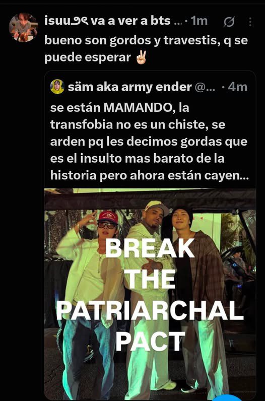 traumastung's tweet photo. Hola vengo a subir esto ya que personas han realizado comentarios muy desagradables hacia las personas trans, la vdd estuve en los spaces de ambos grupos pero en específico me pareci muy mal lo que este grupo de personas dijo hacia los demás:( https://t.co/tf3bPm1Zzg