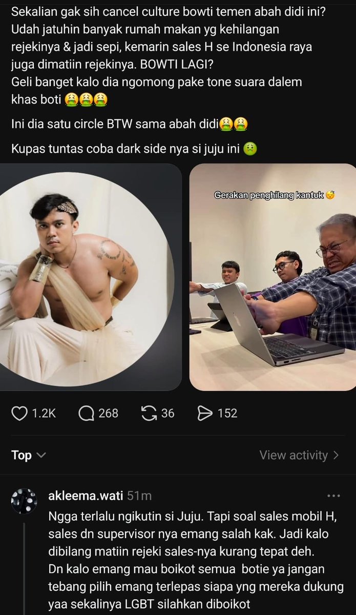 xyshhn's tweet photo. Waduh mulai geser kah ini? Semua mulai dirujak netijen ya 😭 https://t.co/zDlKImaC8O