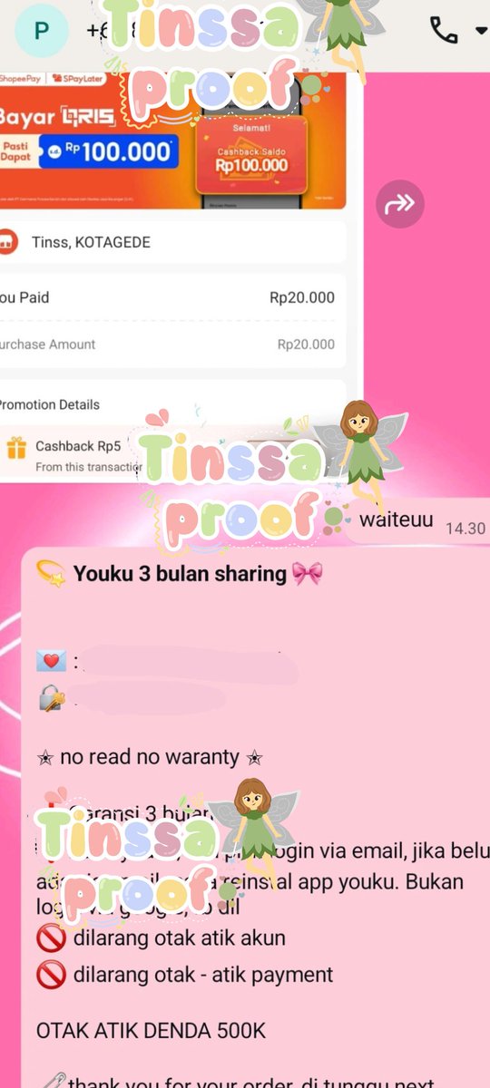 __naature's tweet photo. order 27 agustus 2026
────୨ৎ────

#prooftinssa

── .✦ netflix semiprivate 1 bulan
── .✦ youku sharing 3 bulan
── .✦ canva 1 bulan

────˙ . ꒷ 🍰 . 𖦹──── https://t.co/it7LPS85Mq