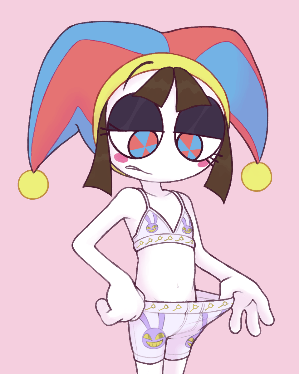 dronussy's tweet photo. oughh pomni in the jax boyshorts... https://t.co/COcJN60061