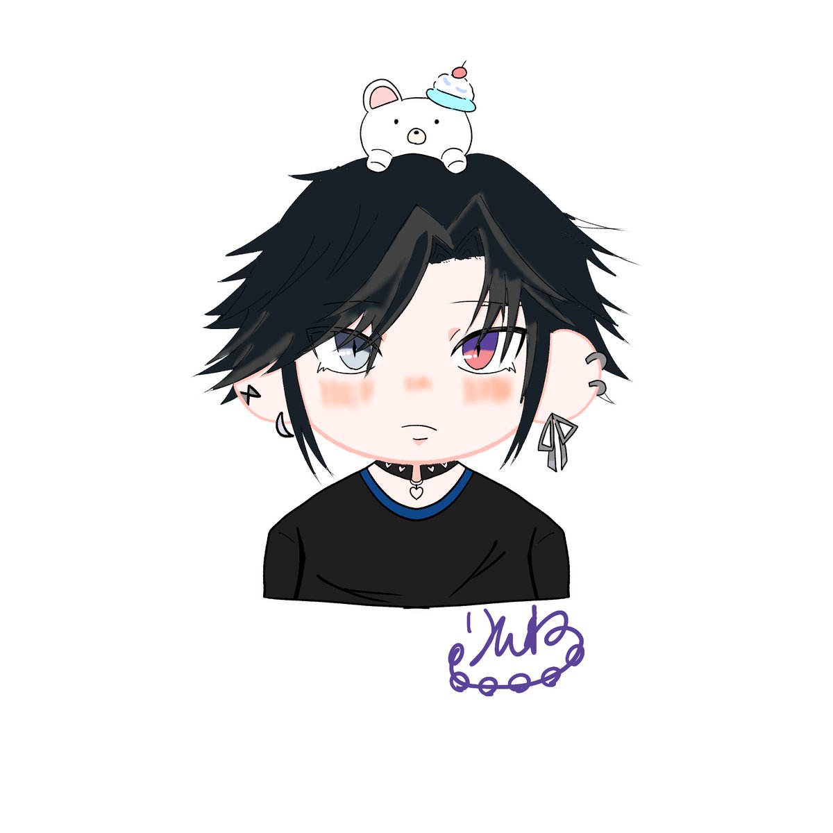 chan_rinne07's tweet photo. あたしの愛しの子【甘月りむ☁🎧】のエモモ描いたよーん🥰️ https://t.co/WhSeYoq556