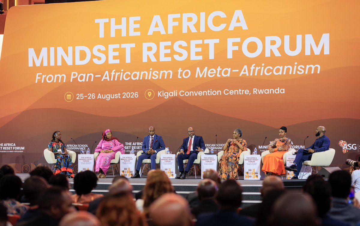 FirstLadyNam3's tweet photo. The inaugural Africa Mindset Reset Forum has officially come to a close in Kigali. Convened by the @ASG_Africa, the #MindsetReset2026 Forum brought together more than 6,000 registered participants from 74 countries, including over 1,000 who attended in person. Across two days, Kigali became a convening point for conversations on African leadership, governance, human capital, institutions and the continent’s capacity to shape its own future. For Ms Monica Geingos, the development of young African human capital is the catalyst behind this work.

The urgency of developing a strong bench of ethical and purpose-driven young Africans is what drives the work of the @LabYetu, informs the work of the @One_Namibia, compelled her to champion the work at the @EJSCenter and inspired her service to @Kepler_College.

#MindsetReset2026
#AfricaResets