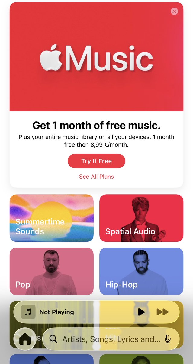 Bazukabu's tweet photo. This App does $4M/month and the paywalls look completely against Apple’s subscription guidelines.

I went through the onboarding and immediately saw why it converts.

“1 MONTH FREE” is basically the entire screen.

The €8.99/month you’re actually signing up for after the trial is some of the smallest text on the page.

The family plan is even better:

“1 MONTH FREE” in giant letters.

€14.99/month buried at the bottom.

Apple’s guidelines say the amount that will actually be billed should be the most prominent pricing element.

Here it’s literally the opposite.

FREE is the product.

The real price is the footnote 😭

Every one of these decisions probably converts.

That’s exactly the problem.

The devs following the rules are the ones losing.