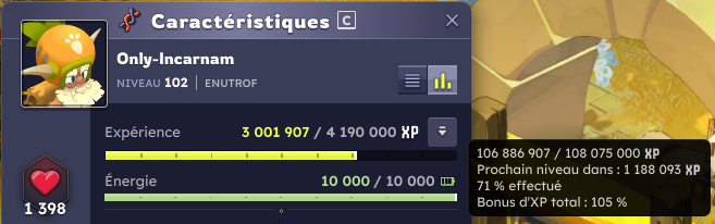 lefoudincarnam's tweet photo. Récap journalier défie Incarnam 0 to 200 [Day 16] 

Temps de jeu journalier : 11h    

Lvl 102 (71%) - 106.8M d'xp    

Xp journalière : 33.05 M https://t.co/DwbxDjzAcq