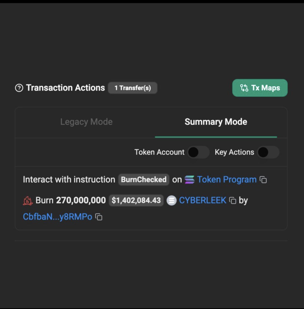 TrueCyberLeek's tweet photo. 🚨 CYBERLEEK BURNED $1.5 MILLION IN TOKENS TO LOOK HONEST. THEN KEPT EVERYTHING THAT ACTUALLY PAYS.

The burn was real. Almost $1.5 million in dev tokens, gone, publicly, as proof they're not in it for money.
#cyberleek  #gta6leak #gta6leaks https://t.co/01ASPMcOpk