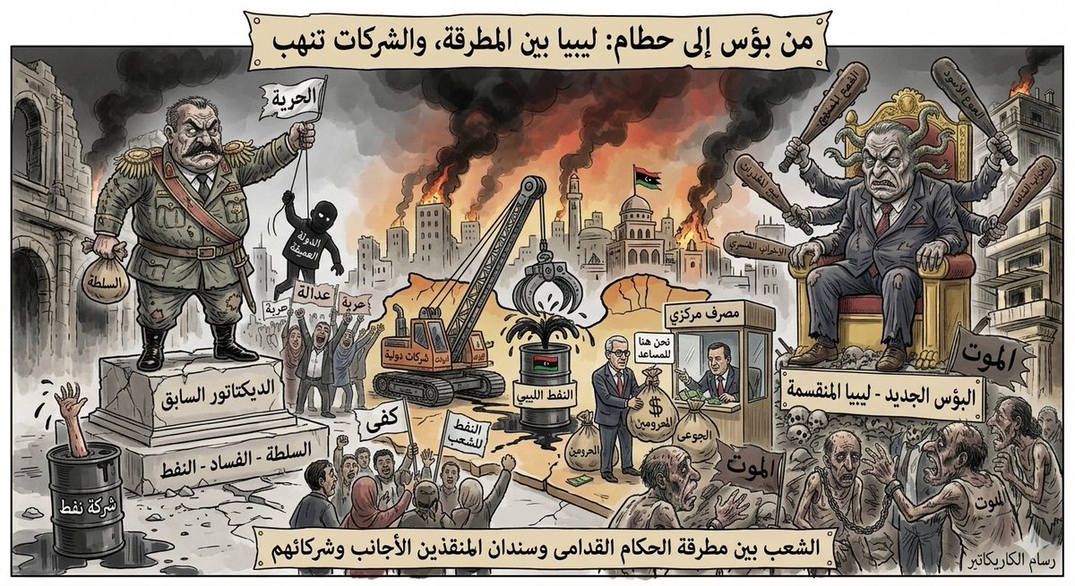 mdalwalidi's tweet photo. ليبيا ليست دولة بل كنز جغرافي واسع فارغ سكانيا الا من شرذمة استكثروا عليها حتى الكهرباء، يتصارع عليه اللصوص الدوليين، هذا يدعم ميليشيا الدبيبة وهذا يدعم ميليشيا حفتر او غيرها من المليشيات الصغيرة.
فما خطط له إبستين وعصاباته في 2011 مع الموساد و mi6 لنهب 80 مليار دولار - يتبع https://t.co/7kqsyTkCkp
