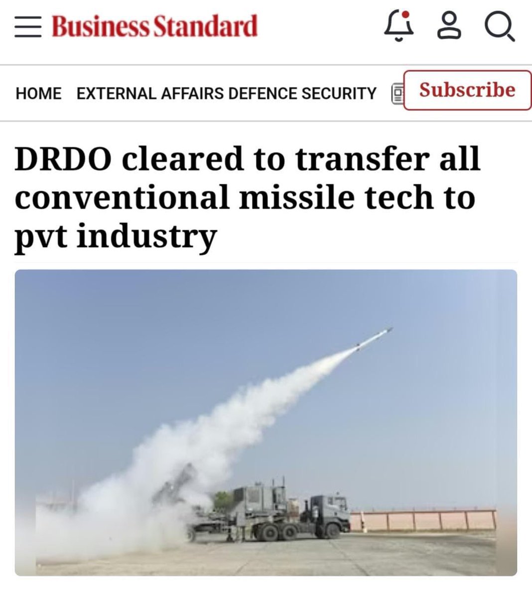 CongressSevadal's tweet photo. ISRO के बाद DRDO!

सरकार ने DRDO-developed conventional missile technologies को प्राइवेट कंपनी को ट्रांसफर करने की मंजूरी दे दी।

Strategic technologies देश की ताकत हैं, सरकार की निजीकरण नीति की संपत्ति नहीं।

देश पूछ रहा है, आखिर हर राष्ट्रीय capability को निजी हाथों में सौंपने की इतनी जल्दी क्यों?