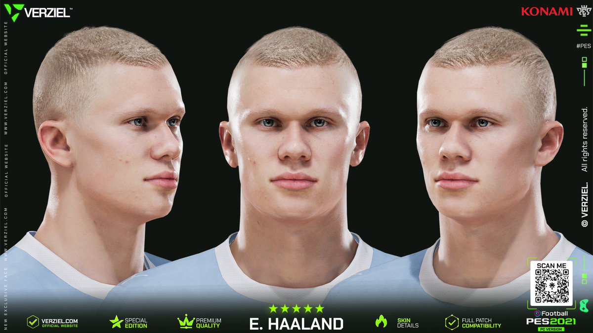 VerzielOfficial's tweet photo. 🇳🇴 ERLING HAALAND 🔥
Haaland’s new look, recreated by VERZIEL for PES 21 PC

✨ Realistic Face + Short Hair
🔥 Updated look
💚 Premium 3D quality
⚡ Bring Haaland’s new look to PES

👉 Get yours: https://t.co/IC57fmKyRl
👉 https://t.co/sAStUoZUM9

#PES #PES2021 #Haaland #ManCity https://t.co/NblmT09zKX