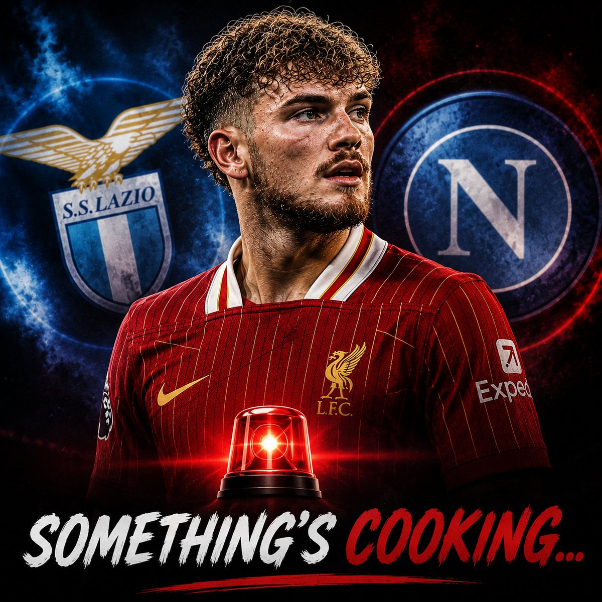 NoCapTransfers's tweet photo. 🚨🔴 LAZIO &amp; NAPOLI ENQUIRE ABOUT HARVEY ELLIOTT.

Both Serie A clubs have made contact with Liverpool over the midfielder’s availability, permanent deal preferred by english side but loan wanted by Napoli and Lazio.

👀 Something’s cooking…

#LFC #LiverpoolFC #Transfers https://t.co/RYnkE42lW8