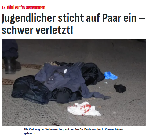 Taykra's tweet photo. #Berlin-Kreuzberg: Blutige Stichwunden am Kopf - Der Mann (28) und seine gleichaltrige Freundin wurden unvermittelt von dem Jugendlichen mit Pfefferspray und einem Messer attackiert. Das Paar soll zuvor mit mehreren Unbekannten in Streit geraten sein.  https://t.co/QZZXLWKgYc https://t.co/lk5UoQwclF