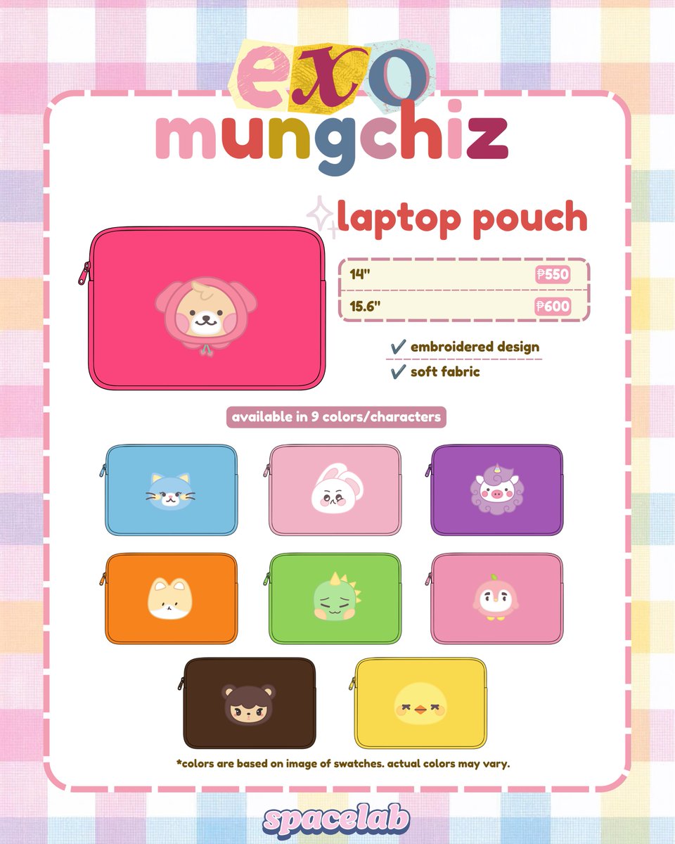 byspacelab's tweet photo. #spacelab_files 🧪

exo mungchiz collection 🧸
pajama sets, tote bags, laptop pouches
📅 doo/dop: sept 15

🇵🇭 ph form: https://t.co/uxZ23jVqVy
🌐 ww form: https://t.co/4nF2rN2dMR

overseas gos, please dm! 💌

(help rt! wts lfb exo ph ww) https://t.co/3tZ72an5Yh
