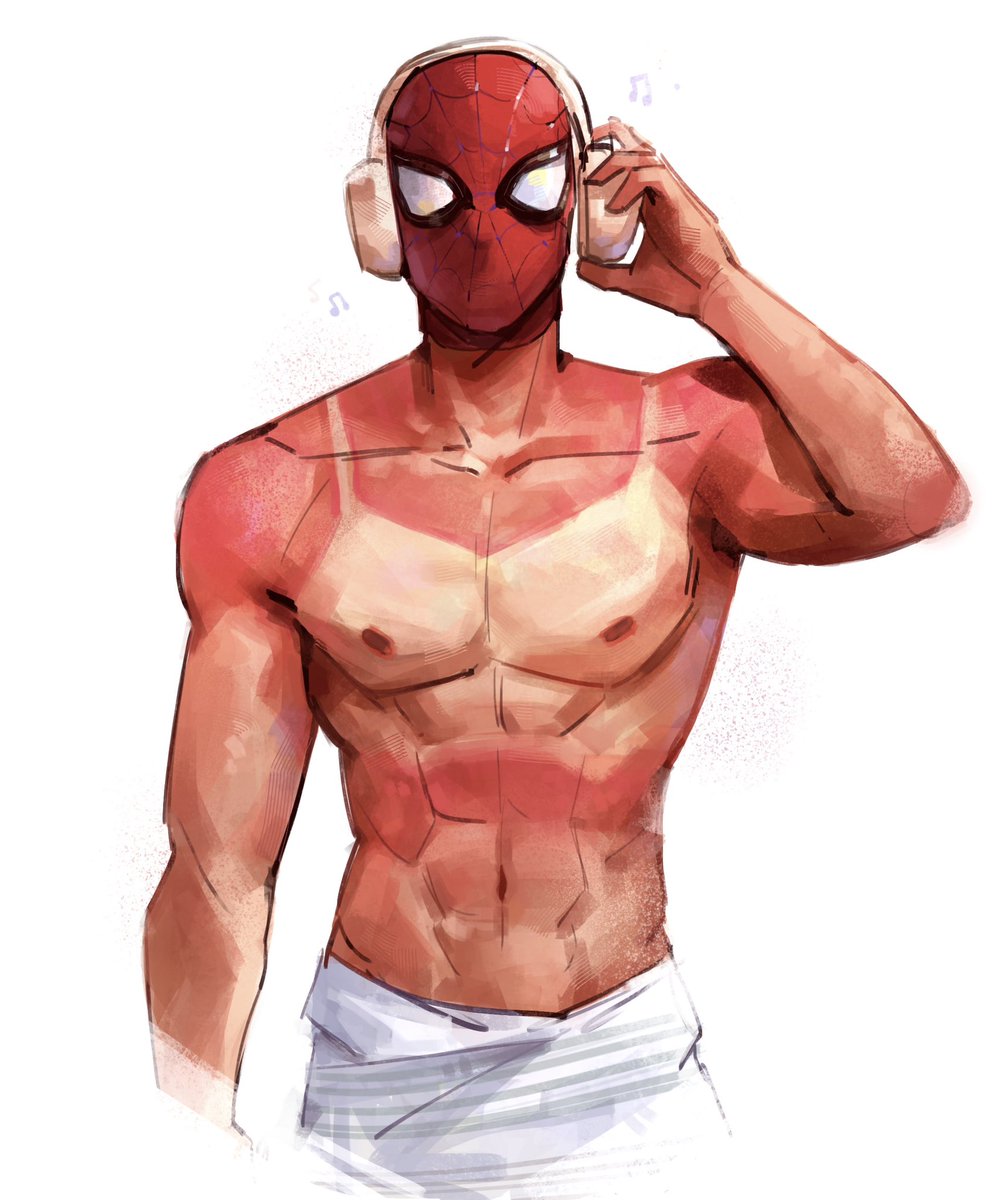 PATRONUSUN's tweet photo. slept in the sun, spidey? #spiderman #brandnewday https://t.co/kTKCtkmJ3q