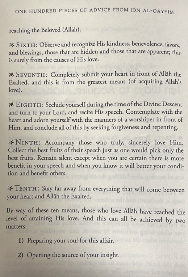 Mustey_1's tweet photo. Ten ways to acquire Allah’s love

[One hundred pieces of advice by Imaam ibn al-Qayyim رحمه الله] https://t.co/HBqXobHdrc