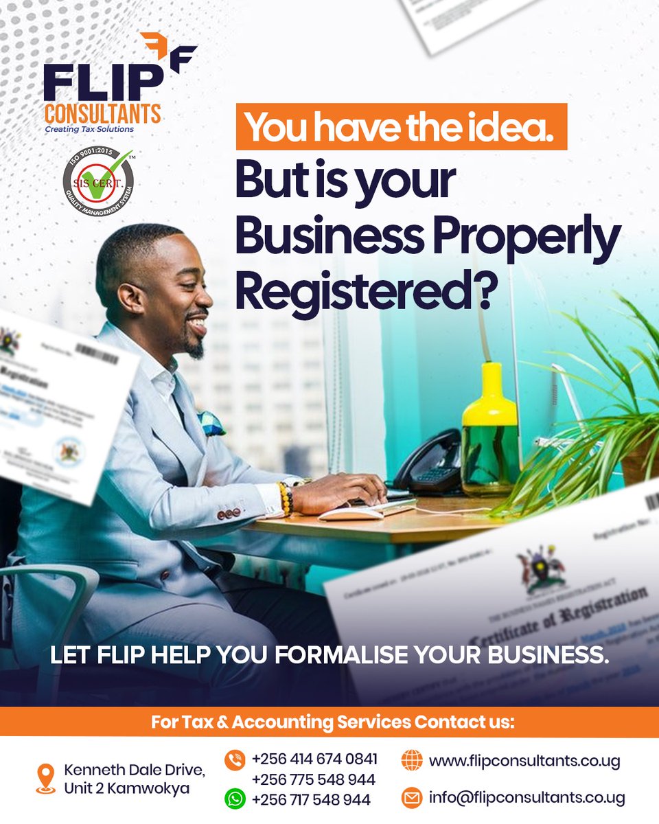 FlipConsultantL's tweet photo. Proper business registration gives your brand the foundation it needs to operate professionally, build credibility, and unlock new opportunities.

Take the next step and build your business on the right foundation.

#FlipConsultants #businessregistration #Business #BusinessGrowth https://t.co/56NUatFXVl