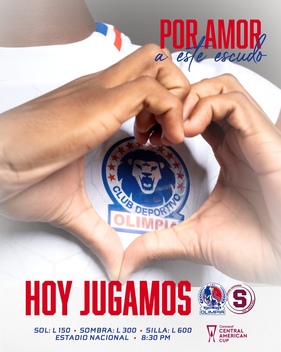 CDOlimpia's tweet photo. Por amor a este escudo, por la grandeza de nuestra historia. 
¡Hoy jugamos juntos! 🦁

Olimpistas, nos vemos esta noche en el Nacional. https://t.co/fsJDccWqga