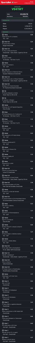 dfwpehlumiiii's tweet photo. CC: @Mrbankstips 
Football games on https://t.co/VotyOTU0Pr converted to sportybet⤵️

V941WT VNKSNJ
U242A8 SPLTXY -sporty👩‍💻

Follow 4 convert of codes 2 ur preferred bookies! 

Retweet 4 larger audience😤🗣️ https://t.co/qU9oZyHKq7