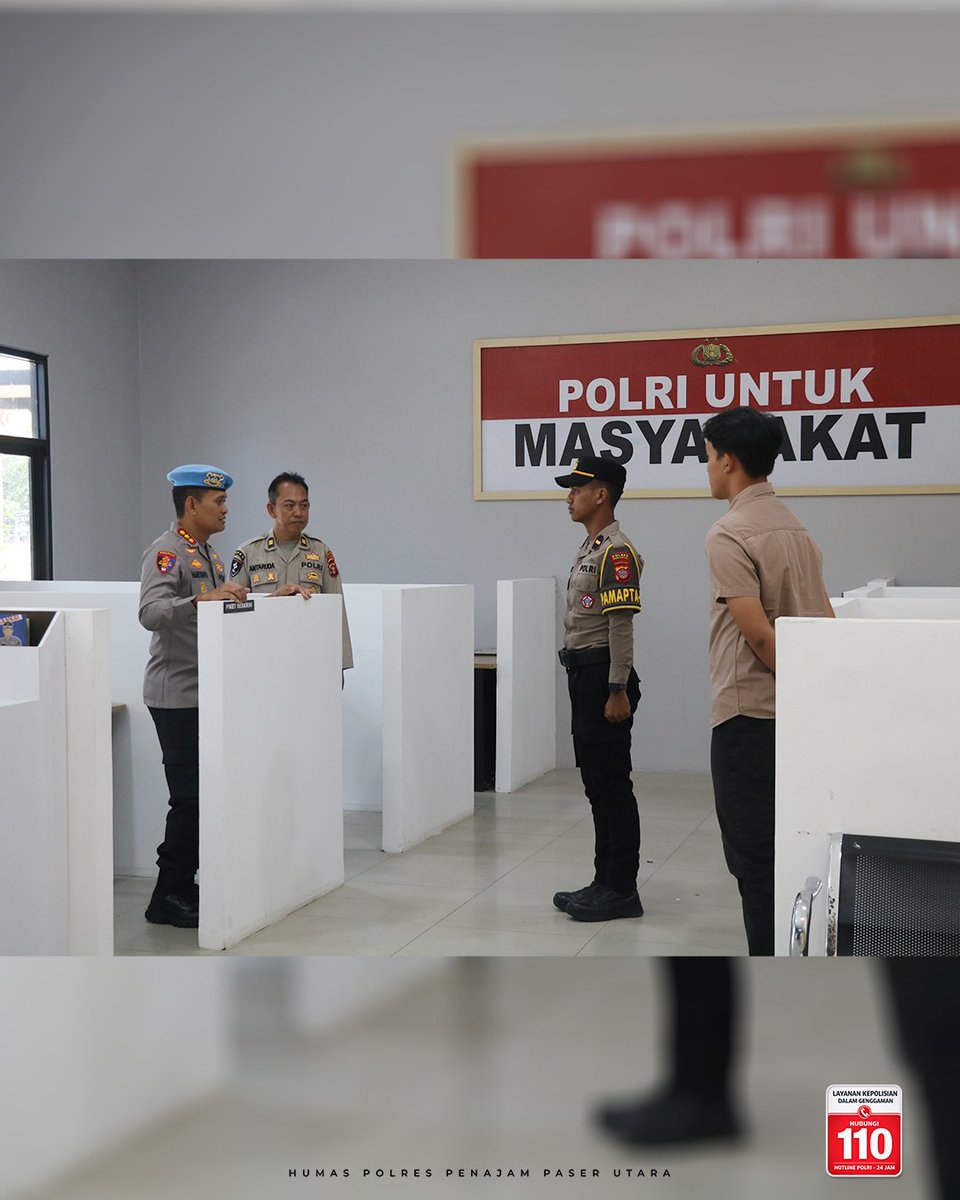 PpuPolres's tweet photo. PENAJAM PASER UTARA – Kapolres Penajam Paser Utara menyambut kunjungan kerja Kabid Propam Polda Kalimantan Timur Kombes Pol Hariyanto, S.I.K.  di Mapolres Penajam Paser Utara. Kunjungan tersebut menjadi bagian dari upaya memperkuat pembinaan, pengawasan https://t.co/XwfVp41Sct