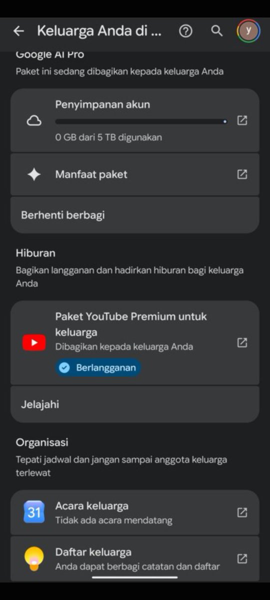 cutxela's tweet photo. @olengpeople GOOGLE ONE 5TB + GEMINI AI PRO 1 TAHUN 6 BULAN (18 Bulan)

💸Rp60.000

🍒Penyimpanan Google One 5TB
 Google Drive, Google Photos 
🍒Akses Gemini Al Pro
🍒Menggunakan email/akun Google pribadi
✅Payment Akhir Setelah di Invite
✅include YOUTUBE premium 1 month https://t.co/SESLCL2aFw