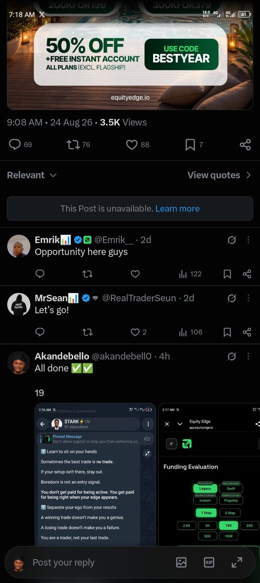 akandebell0's tweet photo. @jeffstarkfx Already in https://t.co/TAxq6zyEgU