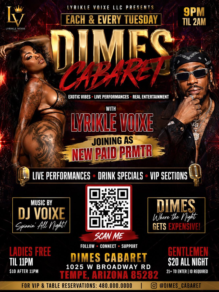 IAMMEI2X's tweet photo. NOW LOOKING AT THE NEWEST PRMOTR FOR THE NIGHT CLUB
*DIMES CABARET* from DMV TO ARIZONA  #PROMOTER #NIGHTCLUB #CLUBPROMOTER @dimescabaret #LyghteLyfeEmpire #LVX #CEO #INFLUENCER https://t.co/b904cDKt8d