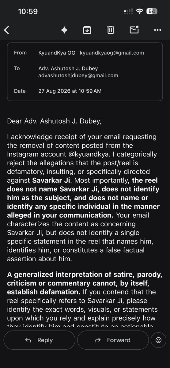 KyuandKya's tweet photo. @Control_Krishna Why is @AdvAshutoshBJP mentioning Savarkar Ji’s name again and again??? He has no respect 😭 https://t.co/uHqWOZrxQE