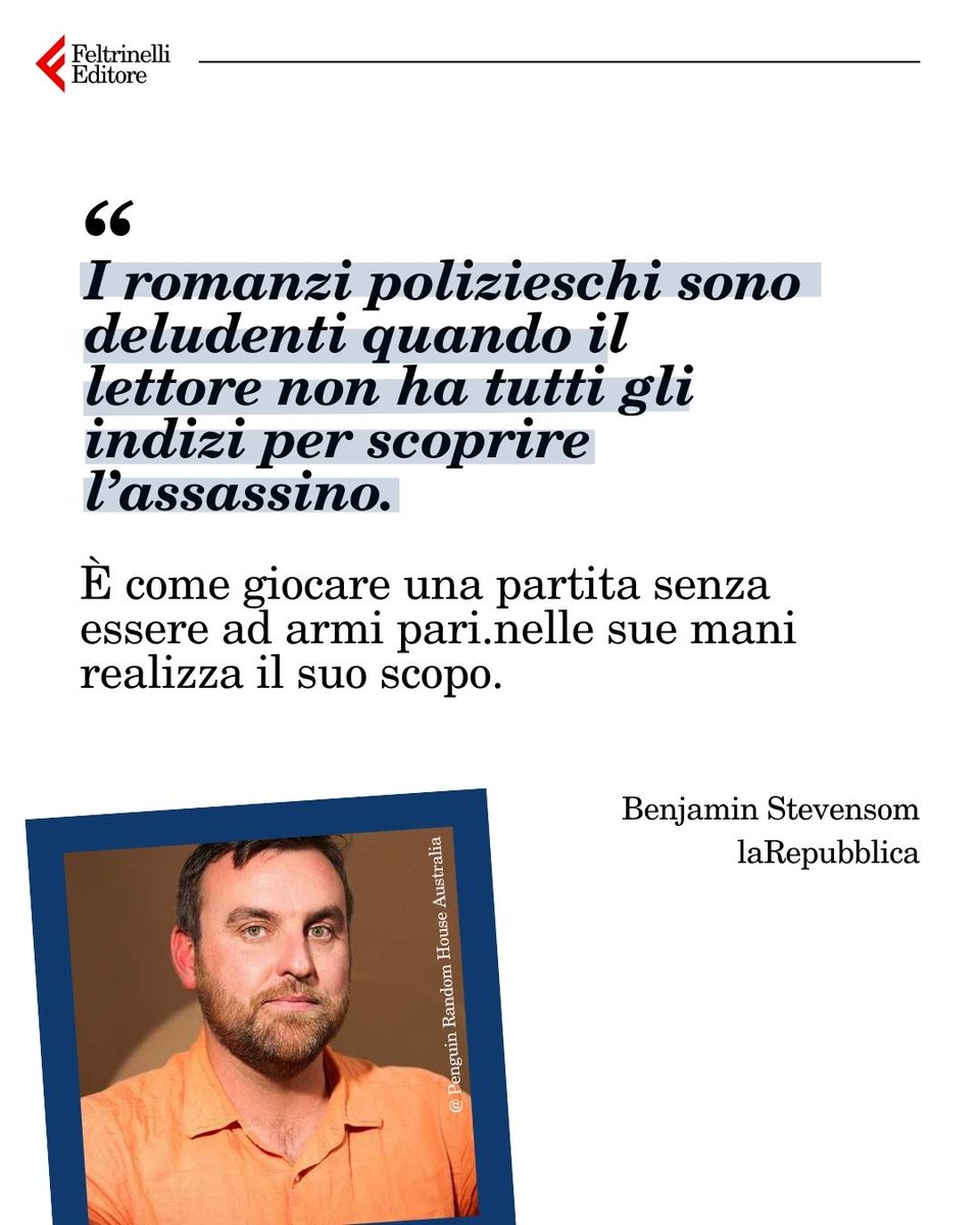 feltrinellied's tweet photo. E a voi che romanzi polizieschi piacciono?
Intervista a cura di @e_franceschini #27agosto https://t.co/hIODGNbnL0