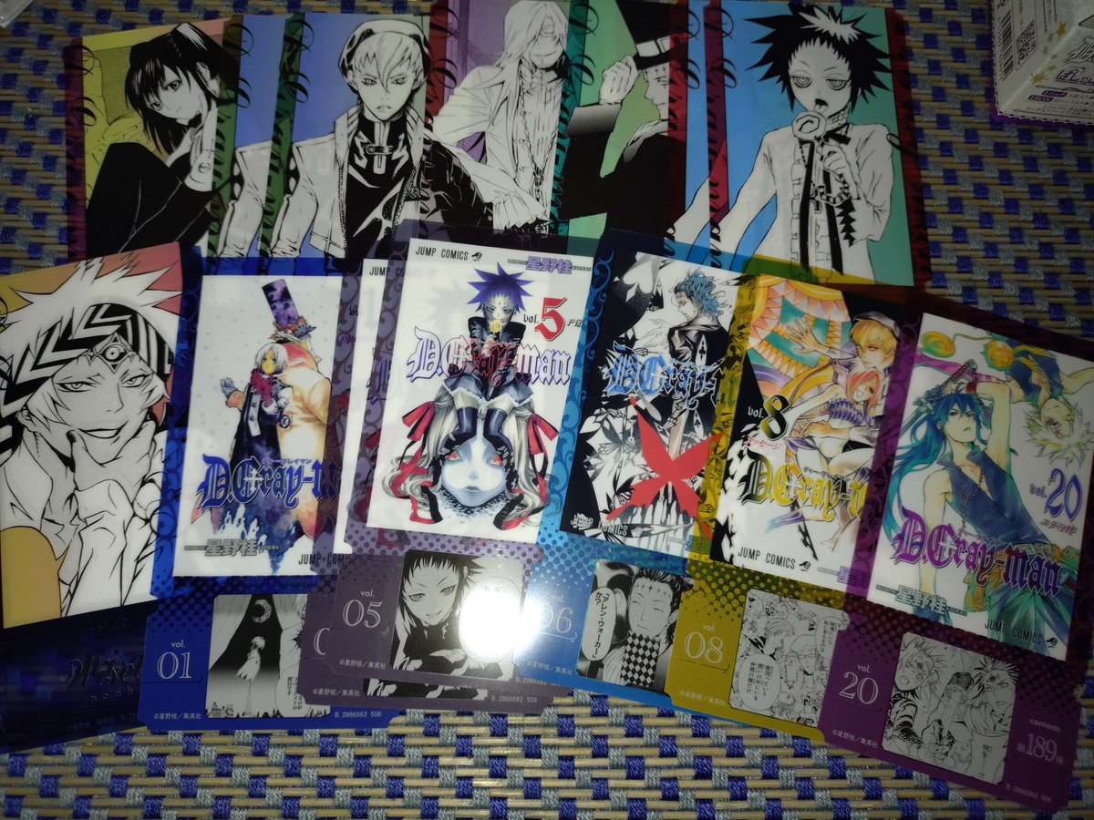 d_gray1206's tweet photo. 【譲】
画像のもの

【求】
同種2枚目のリナリー1枚

※郵送のみ🉑

#Dグレ
＿＿検索用＿＿
D.Gray−man
リナリー
バク
クロス
ティキ
ロード
ワイズリー
単行本表紙 https://t.co/RmuImaIzTz