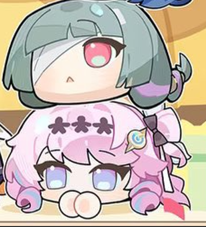 Daily_Prolova's tweet photo. Does CubeLova even think? look at her, no thoughts. Also now imagine if Cubenia was on top of her head...this would be cuter https://t.co/ssvR0E7jDU