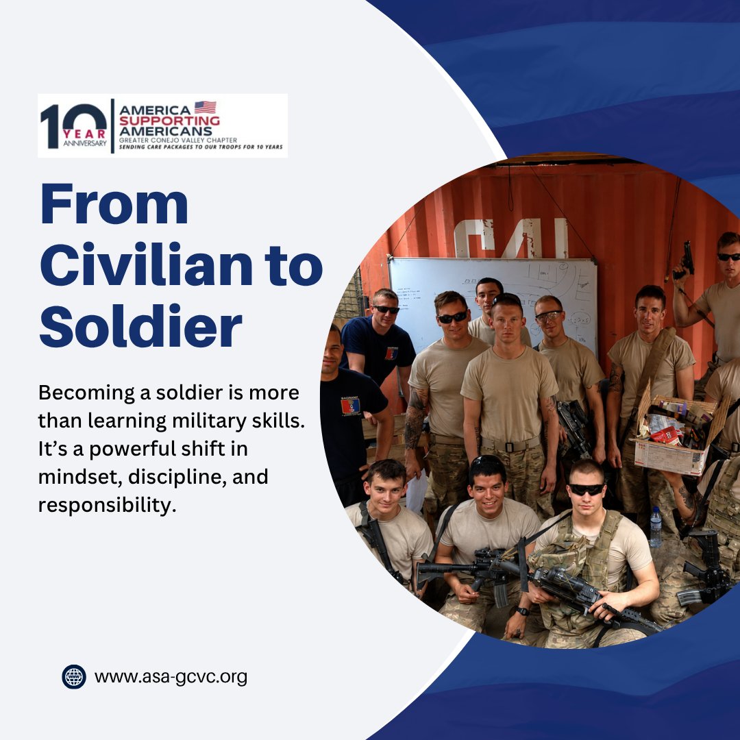 GcvcAsa2153's tweet photo. From civilian to soldier 

It’s more than training - it’s a transformation built on discipline, teamwork, resilience, and purpose.

Serve something bigger than yourself. 

#MilitaryMindset #Army #Discipline #Resilience #Service https://t.co/MCyLY6GQ3A