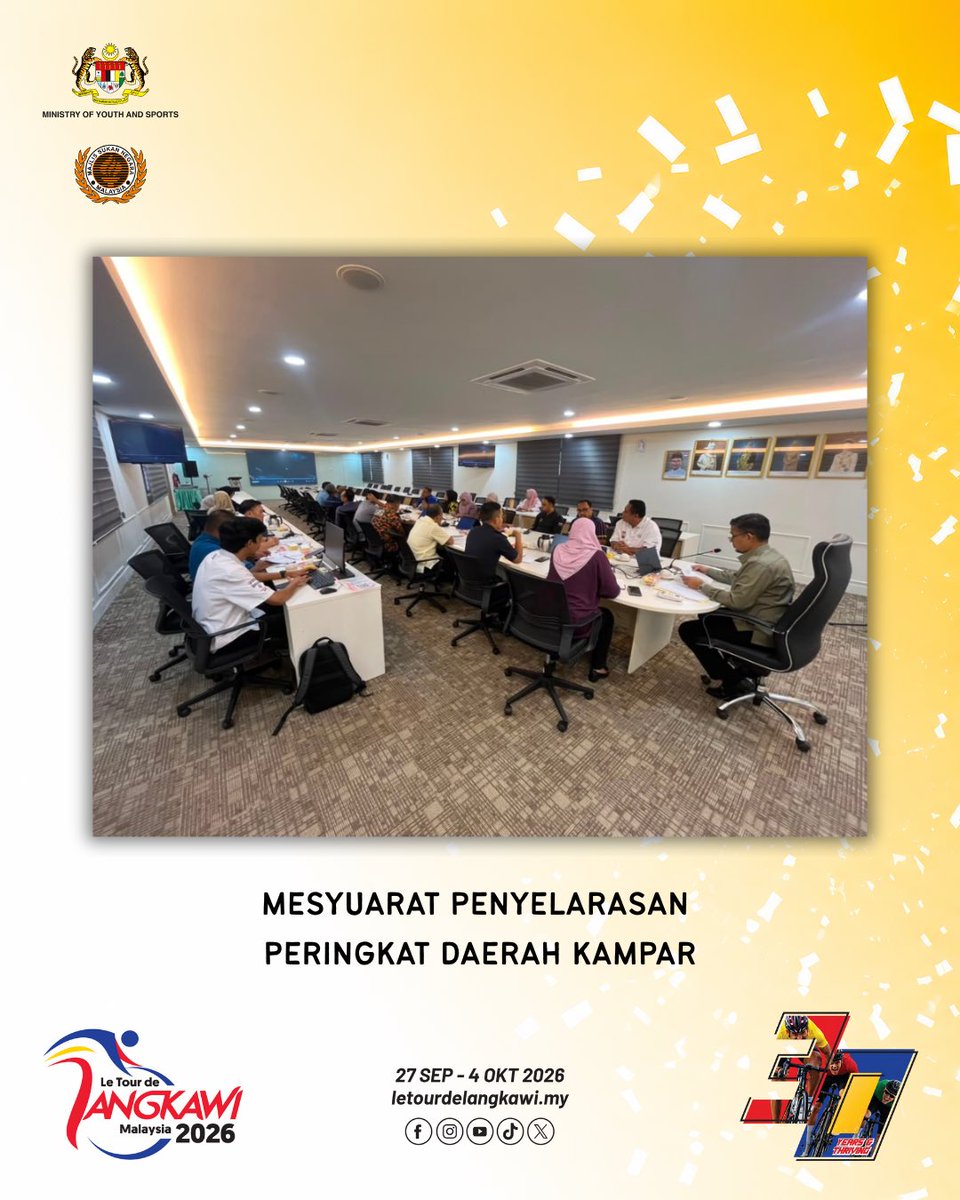 LTdL2026's tweet photo. MESYUARAT PENYELARASAN PERINGKAT DAERAH KAMPAR

#KitaSemuaTeamMAS
#LTdL2026
#30YearsAndThriving
#ChampionRising
#RiseToWin https://t.co/qLNRZHOnMy