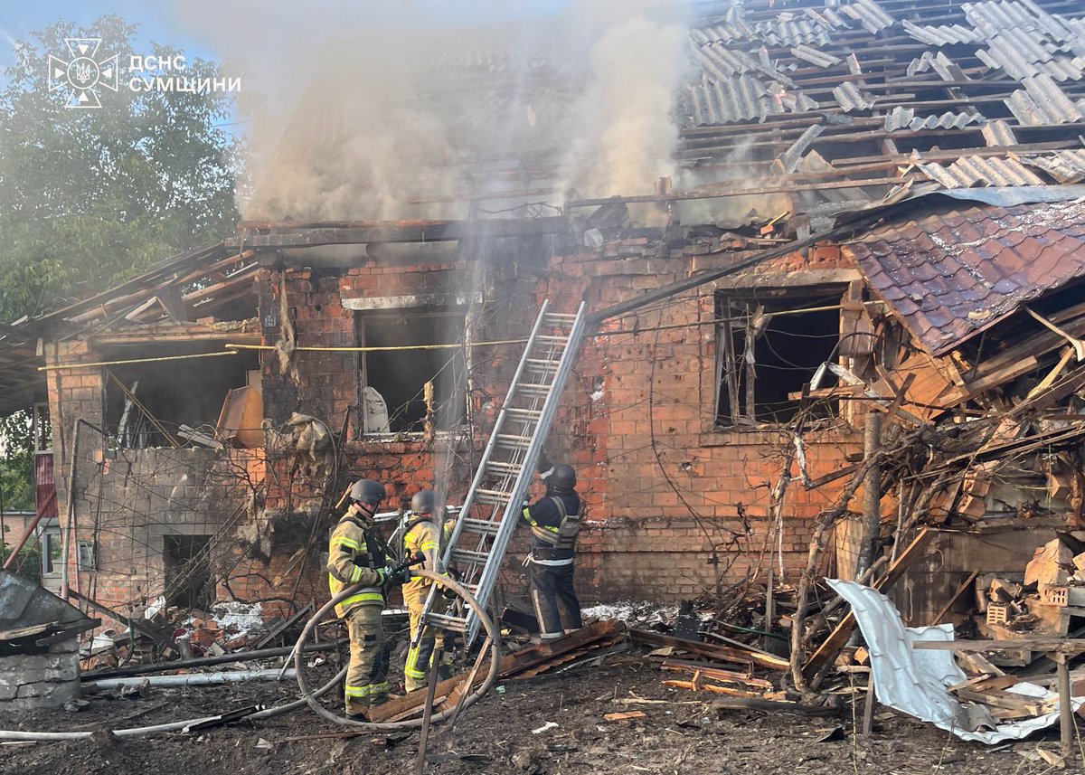 ZelenskyyUa's tweet photo. Efforts to deal with the aftermath of Russia’s attack on our regions have been underway since last night. It was a combined strike – drones and ballistic missiles. The Russians struck critical infrastructure in the Poltava, Sumy, and Kherson regions. In the Kharkiv region, they struck residential buildings. In Kramatorsk, a guided aerial bomb hit a high-rise building. Four people were rescued by the State Emergency Service units. Three people were injured in Zaporizhzhia, and two in Kryvyi Rih. An apartment building was struck in Odesa. In Chubynske, Kyiv region, all the necessary emergency services are involved in putting out fires at enterprises following the drone strikes.

Russia continues to invest in missiles and in expanding its war, and that means more countermeasures are needed. This week, our European allies made important decisions to strengthen Ukrainian air defense. It is important that these are also supplemented by additional ballistic missile defense packages, first and foremost through PURL. Everything that strengthens the protection of our skies effectively saves the lives of Ukrainians every day. To bring down Russia’s desire to keep fighting, we need to effectively bring down the missiles Moscow clings to so much to keep the war going. I am grateful to everyone who understands this and helps.