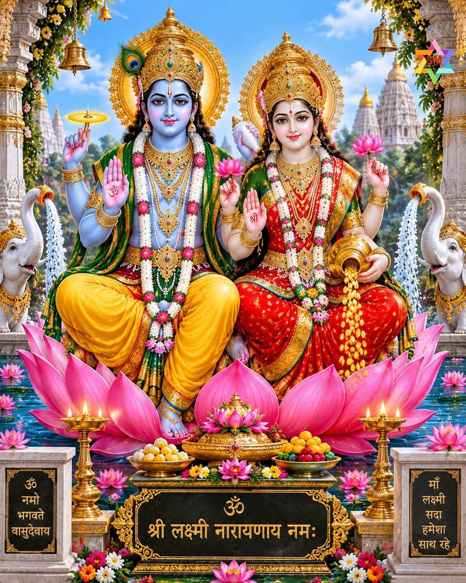 tweeterforevryx's tweet photo. श्री लक्ष्मी नारायण की दिव्य कृपा से जीवन में सुख, शांति और समृद्धि का प्रकाश बना रहे। कमल समान पवित्र मन, अटूट विश्वास और प्रभु का आशीर्वाद हर कदम पर साथ दे। 🙏🪷✨
ॐ श्री लक्ष्मी नारायणाय नमः। 🚩 https://t.co/8UBJGFs13o